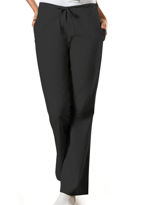 Women  Pant  4101P  Natural Rise Flare Leg Drawstring Pant Garment Type Petite