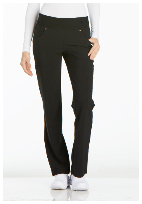 Women  Pant  CK002P  Mid Rise Straight Leg Pull-on Pant Garment Type Petite