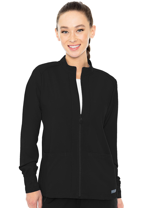 Women  Jacket  MC2660  Zip Front Warm-Up With Shoulder Yokes