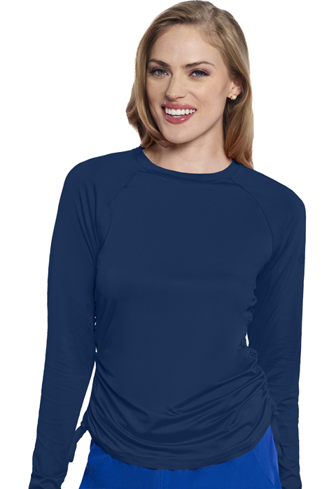 Women  Underscrub  MC700  Long Sleeve Ruched Underscrub