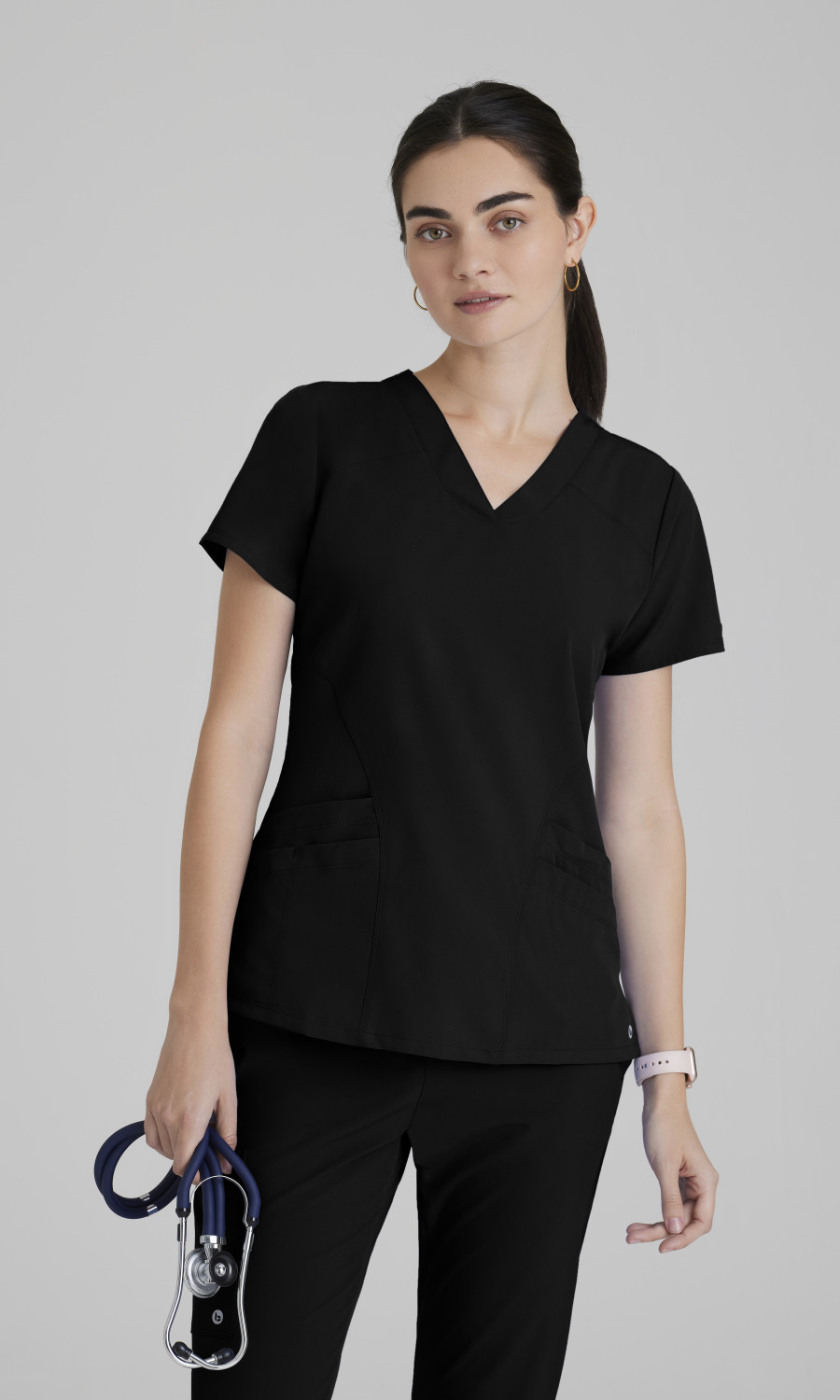 Women  TOP  5106X  Barco One Womens Anti-Static V-Neck Scrub Top