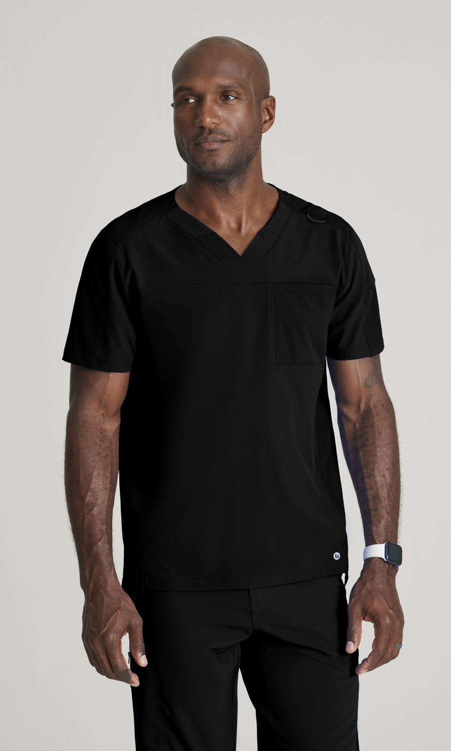 Men  TOP  BOT195X  Barco One Mens 2 Pocket Ribbed V-neck Top