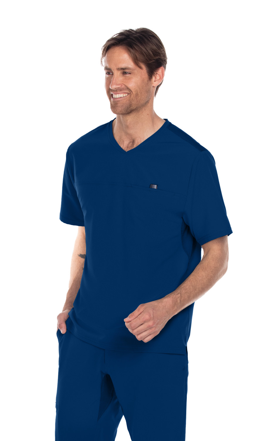 Men  TOP  BWT010X  Mens Antimicrobial Motion V-Neck Scrub Top