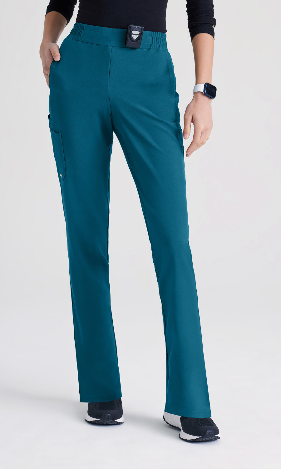 Women  BOTTOMS  GSSP627T  Greys Anatomy Evolve 6 Pocket Tapered Leg Pant Garment Type Tall