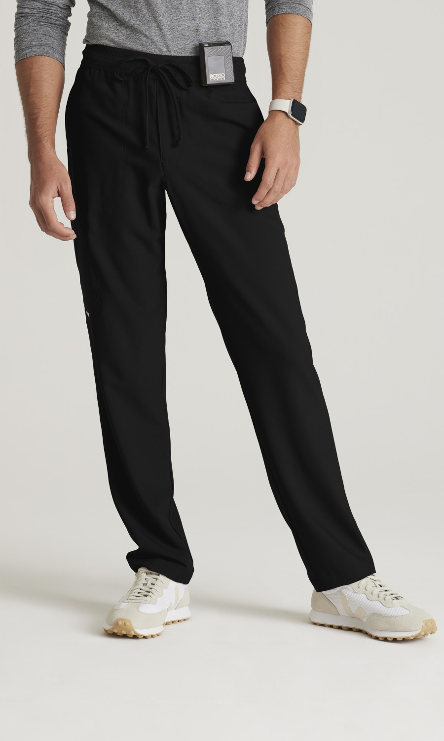 Men  BOTTOMS  GSSP649  Greys Anatomy Evolve Mens 5 Pocket Textured Waistband Slim & Straight Pant