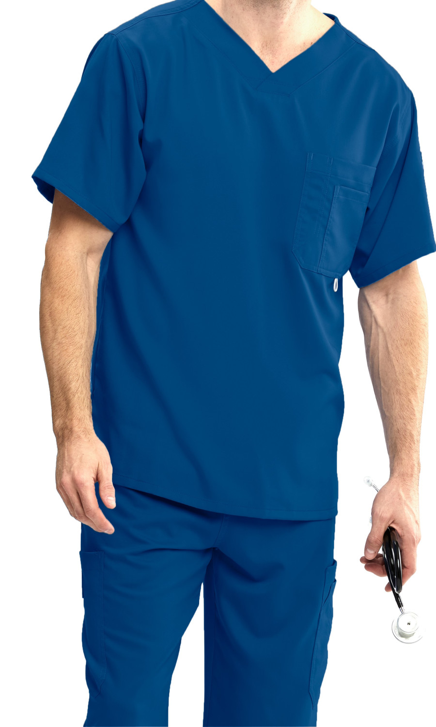 Men  TOP  0107X  Greys Anatomy Classic Preston Top -3 Pocket Mens V-Neck