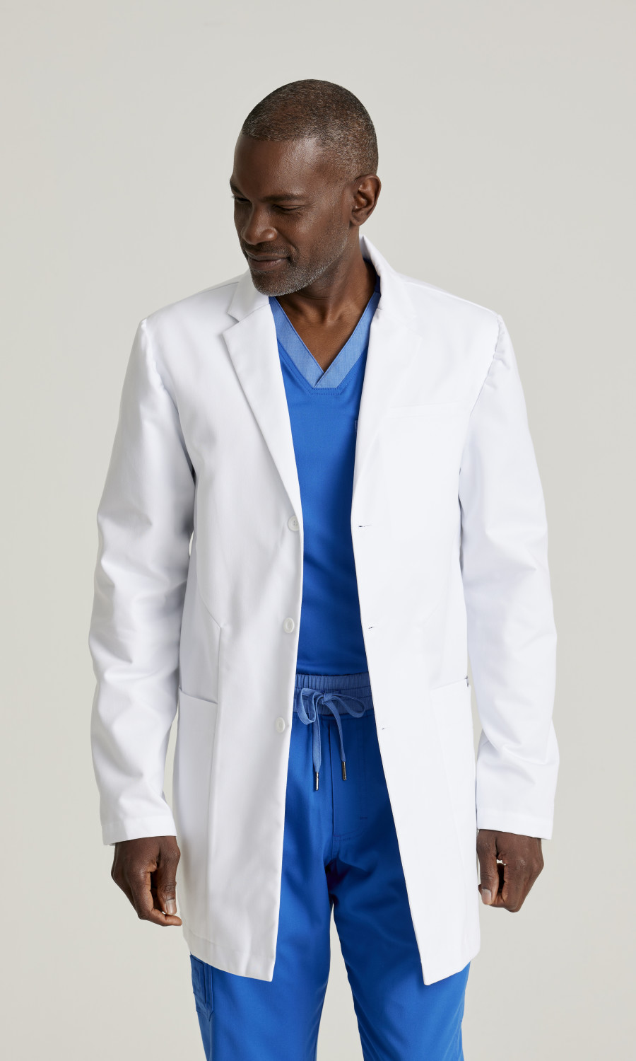 Men  LABCOATS  GRC962X  Greys Anatomy Classic Mens 6 Pocket 35 3 Button Lab Coat
