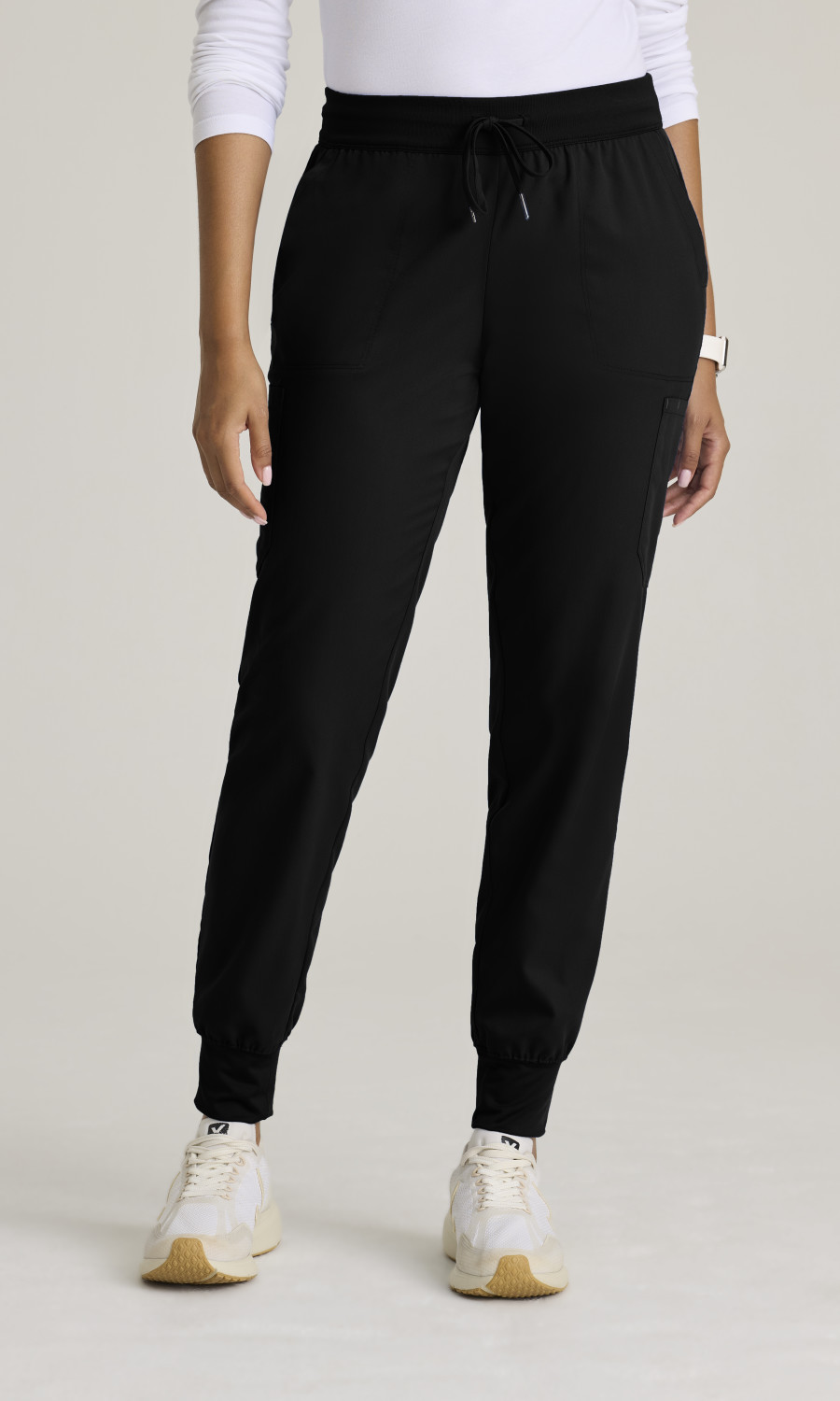 Women  BOTTOMS  GRP689T  Greys Anatomy Classic Womens Finley 6 Pocket Knit Waistband Jogger Garment Type Tall