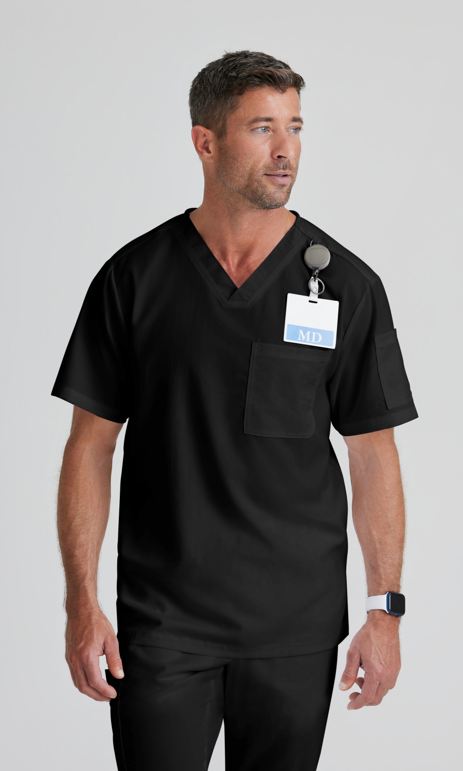 Men  TOP  GRT091  Greys Anatomy Classic Evan Top-V-Neck Mens Scrub Top