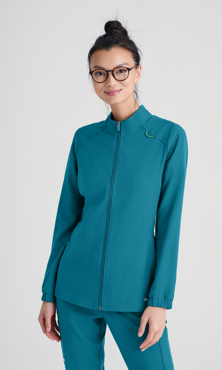 Women  Jacket  GSSW886X  Greys Anatomy Evolve 3 Pocket Collared Warm-Up