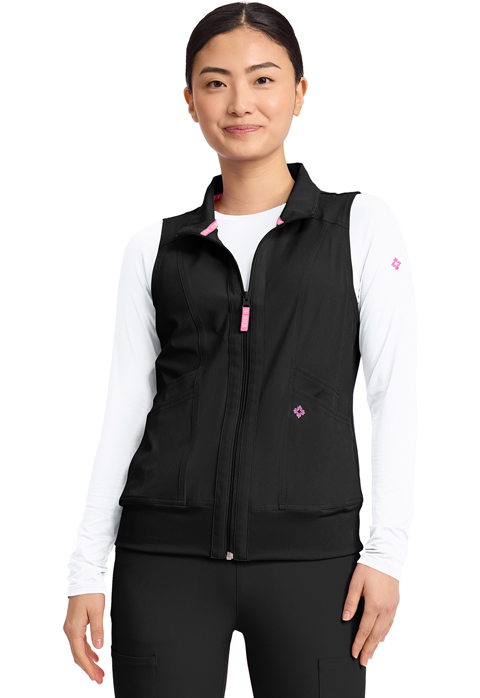 Women  Vest  MC500  Womens 4-Pocket Zip Front Vest