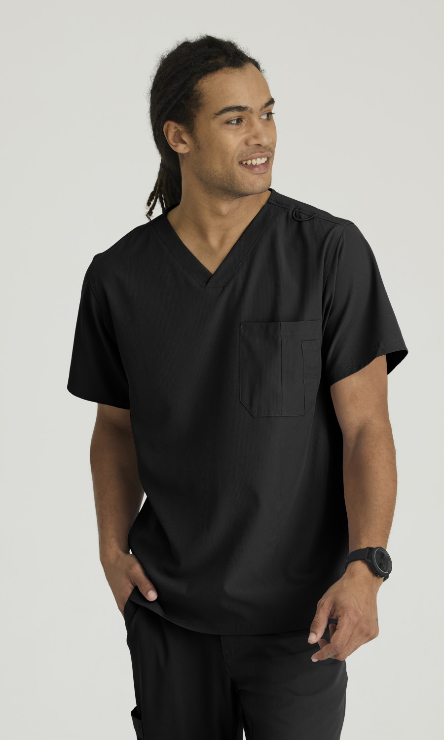 Men  TOP  SK0112  Skechers™ by Barco Mens V-Neck Cargo Pocket Scrub Top