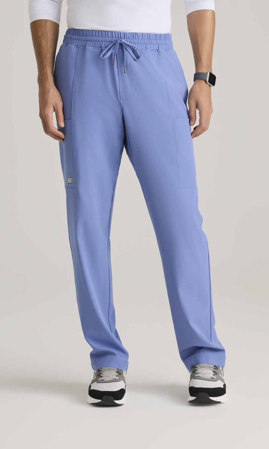 Men  BOTTOMS  SKP718X  Skechers by Barco Mens 5 Pocket Elastic Waistband Straight Leg Pant