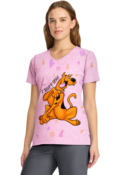 Women  Tops  TF626  V-Neck Print Top