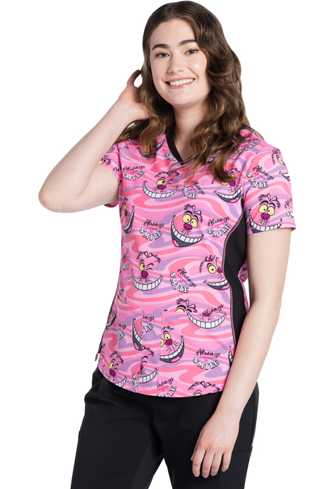 Women  Tops  TF783  V-Neck Print Top