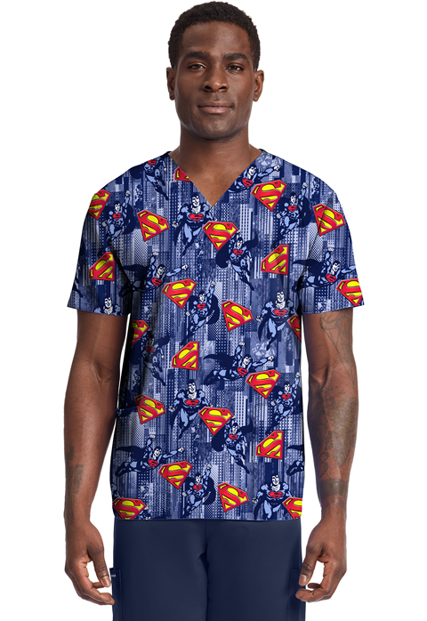 Men  Tops  TF788  Mens Print  V-Neck Top